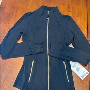 Lululemon Athletica Black Utility Jacket with Gold Zipper